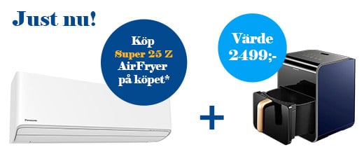 Köp Sverigepumpen Super 25 Z och få en Airfryer på köpet.